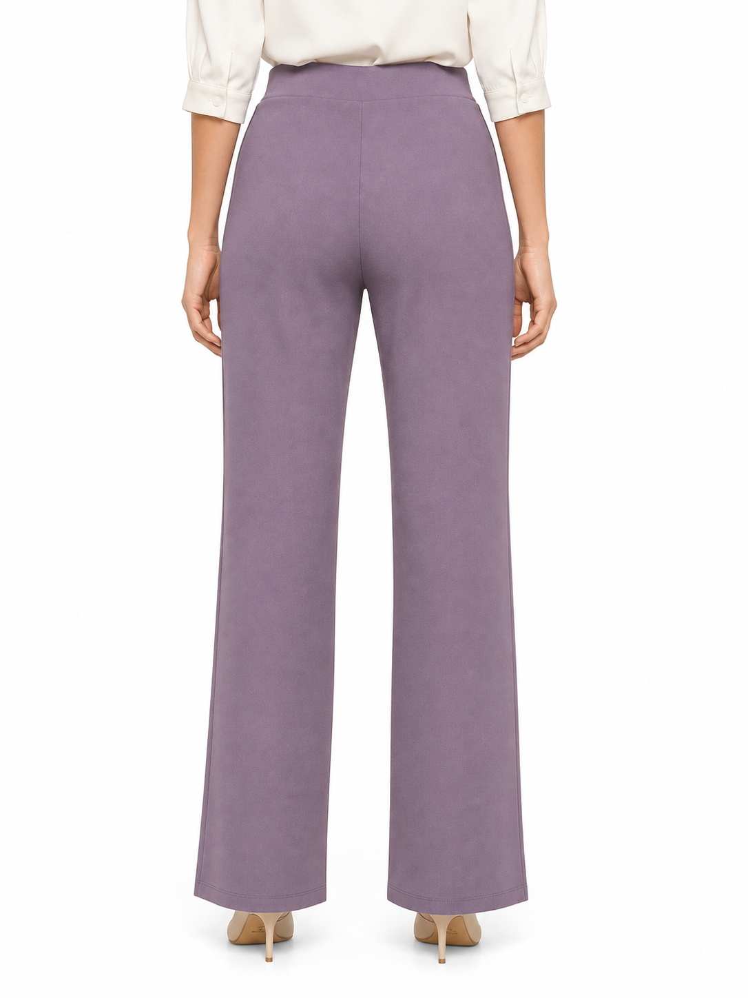 Women's Office Pants High Waist Wide Leg Trousers