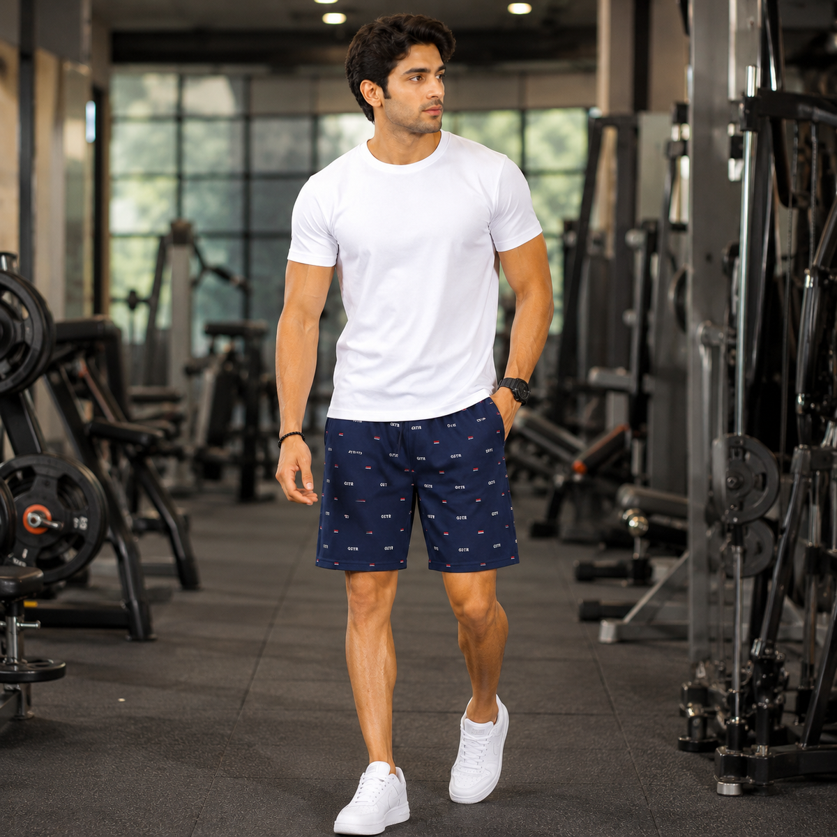 Man's Active Printed Bermuda