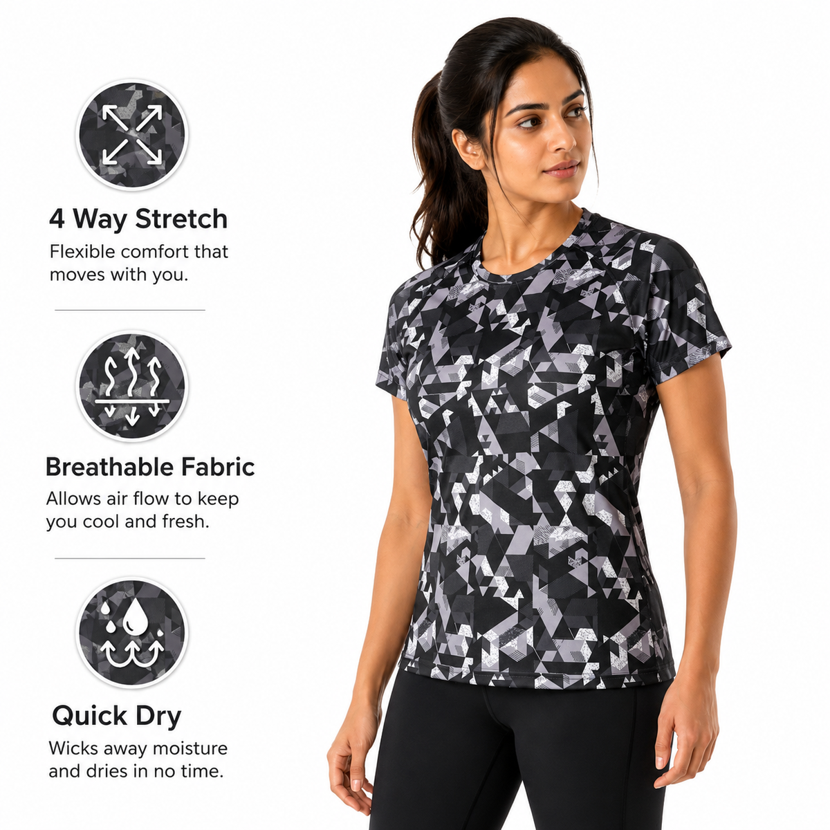 Women Digital RNS T-Shirt