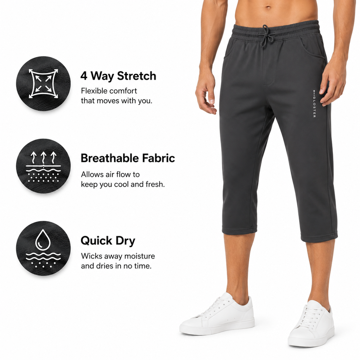 Man's Energy 4 Way Capri