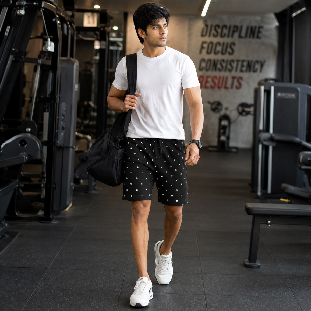 Man's Active Printed Bermuda