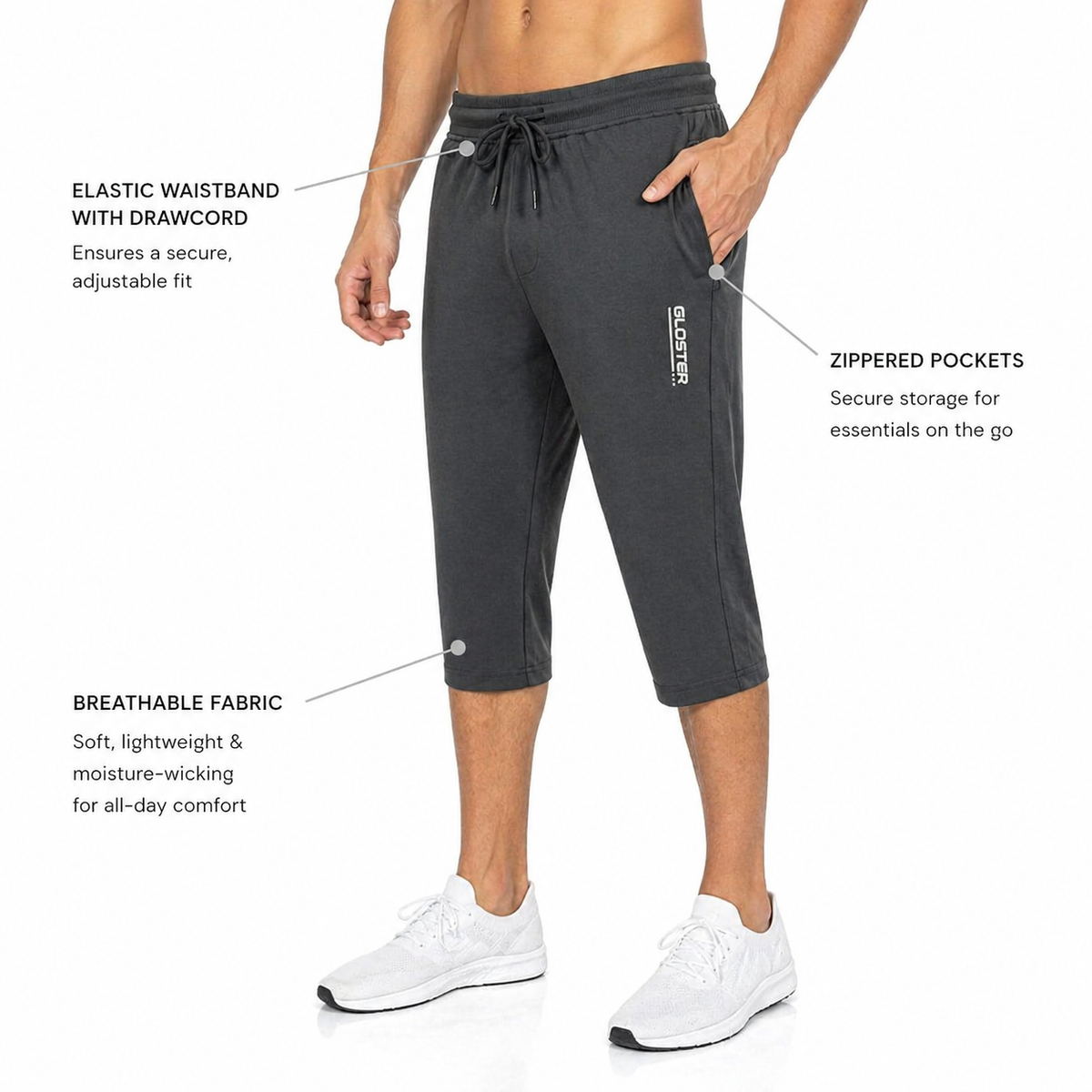 Men's Active Capri