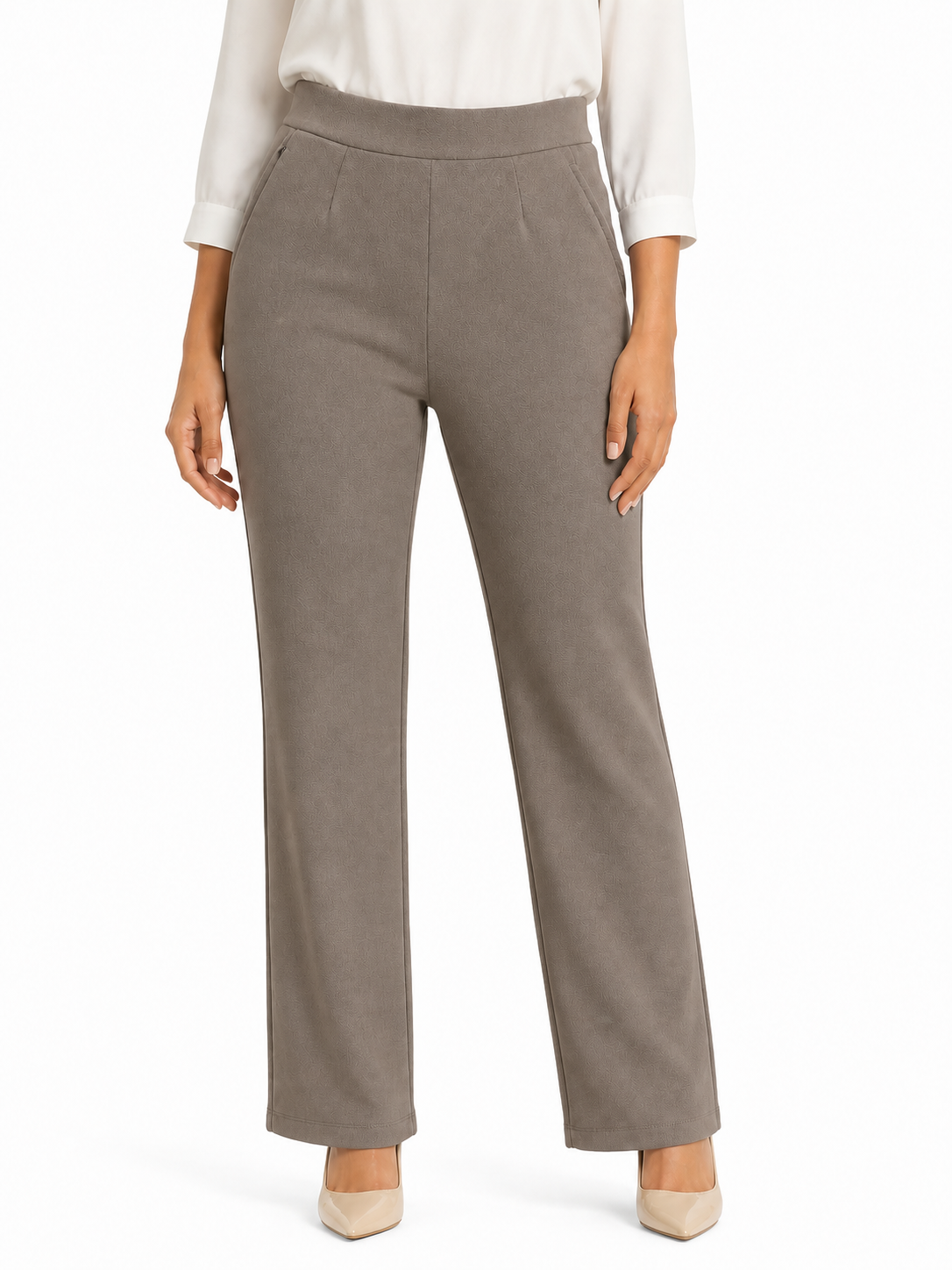 Women's Office Pants High Waist Wide Leg Trousers