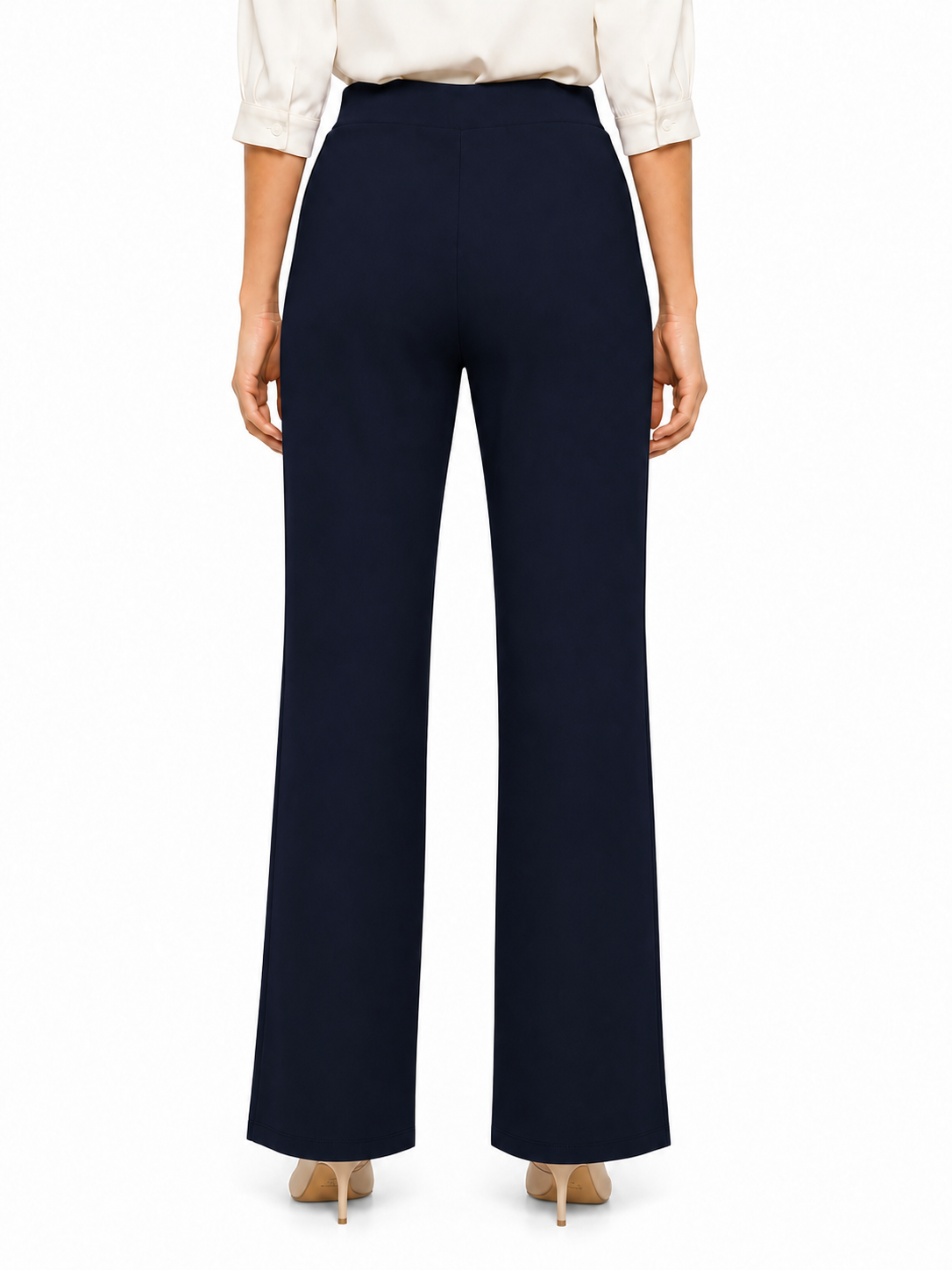 Women's Office Pants High Waist Wide Leg Trousers
