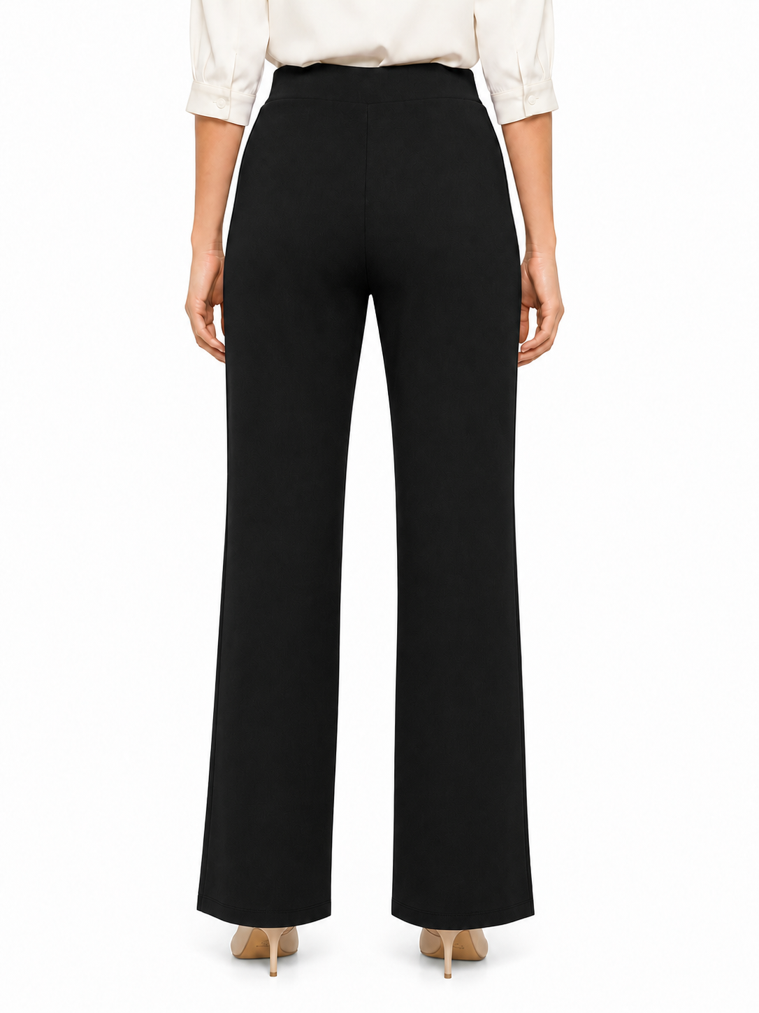 Women's Office Pants High Waist Wide Leg Trousers