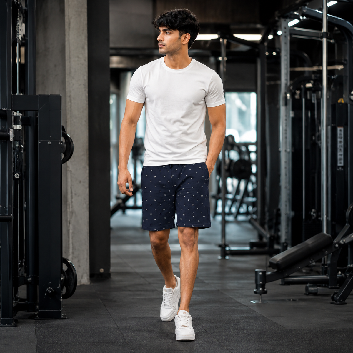 Man's Active Printed Bermuda