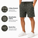 Man's Active Printed Bermuda