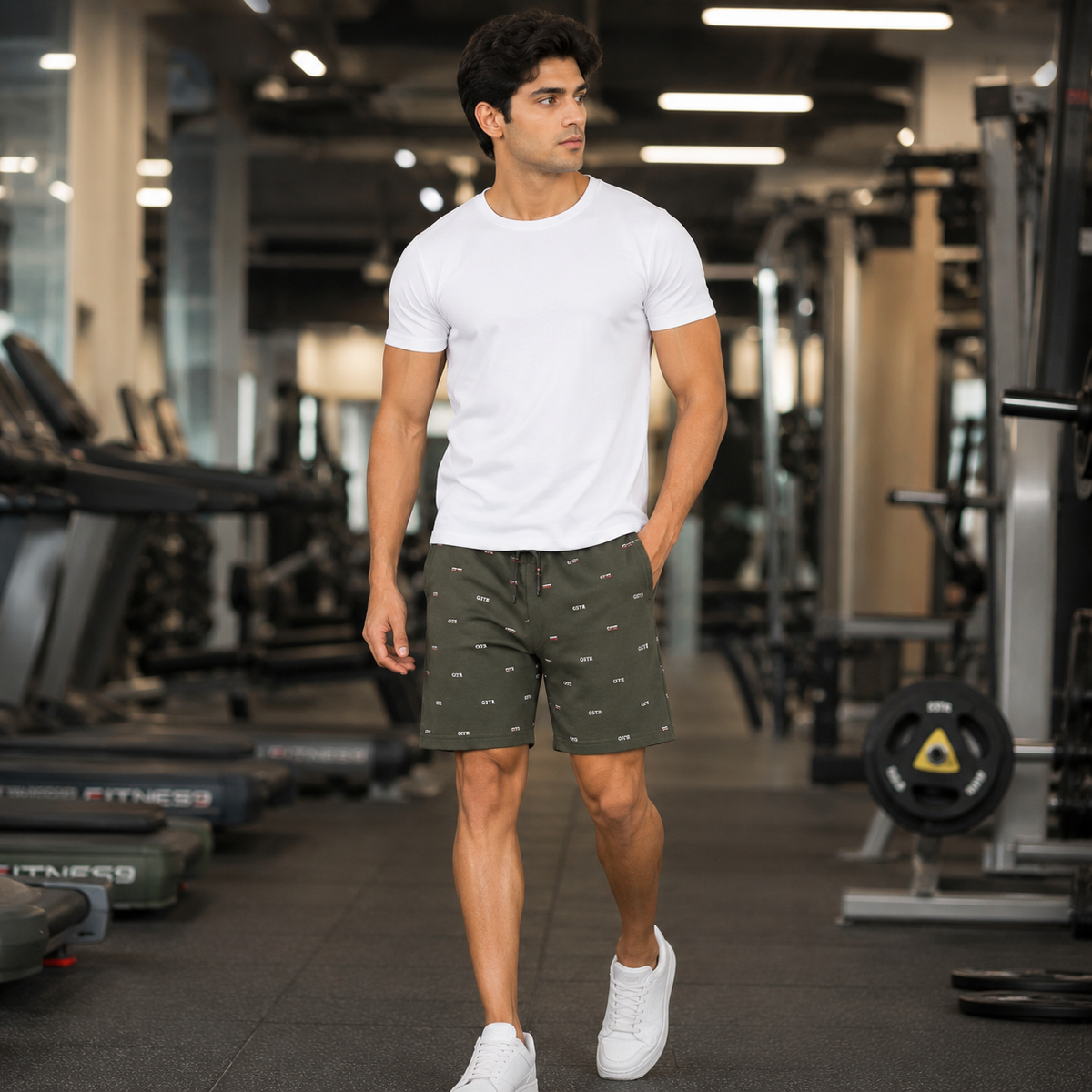 Man's Active Printed Bermuda