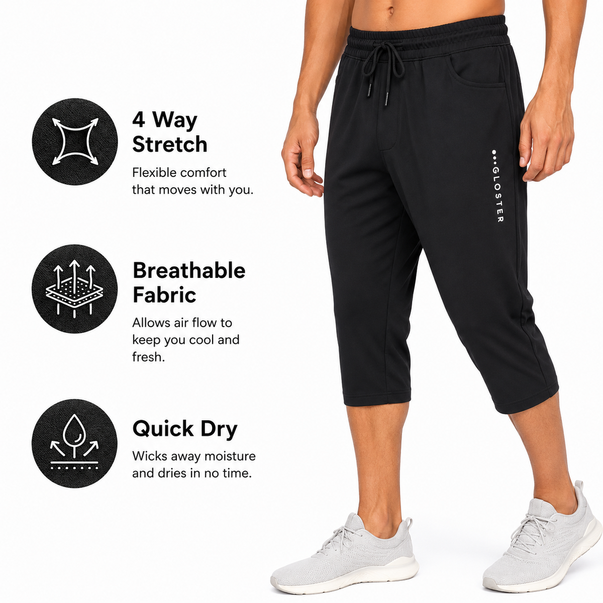 Man's Energy 4 Way Capri