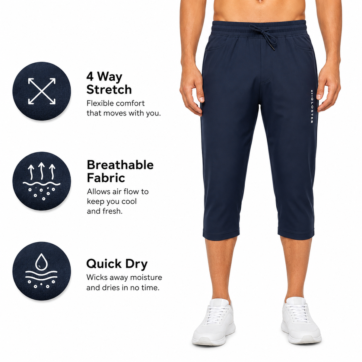 Man's Energy 4 Way Capri